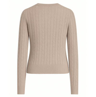 Stewart Cashmere Cable- Toast