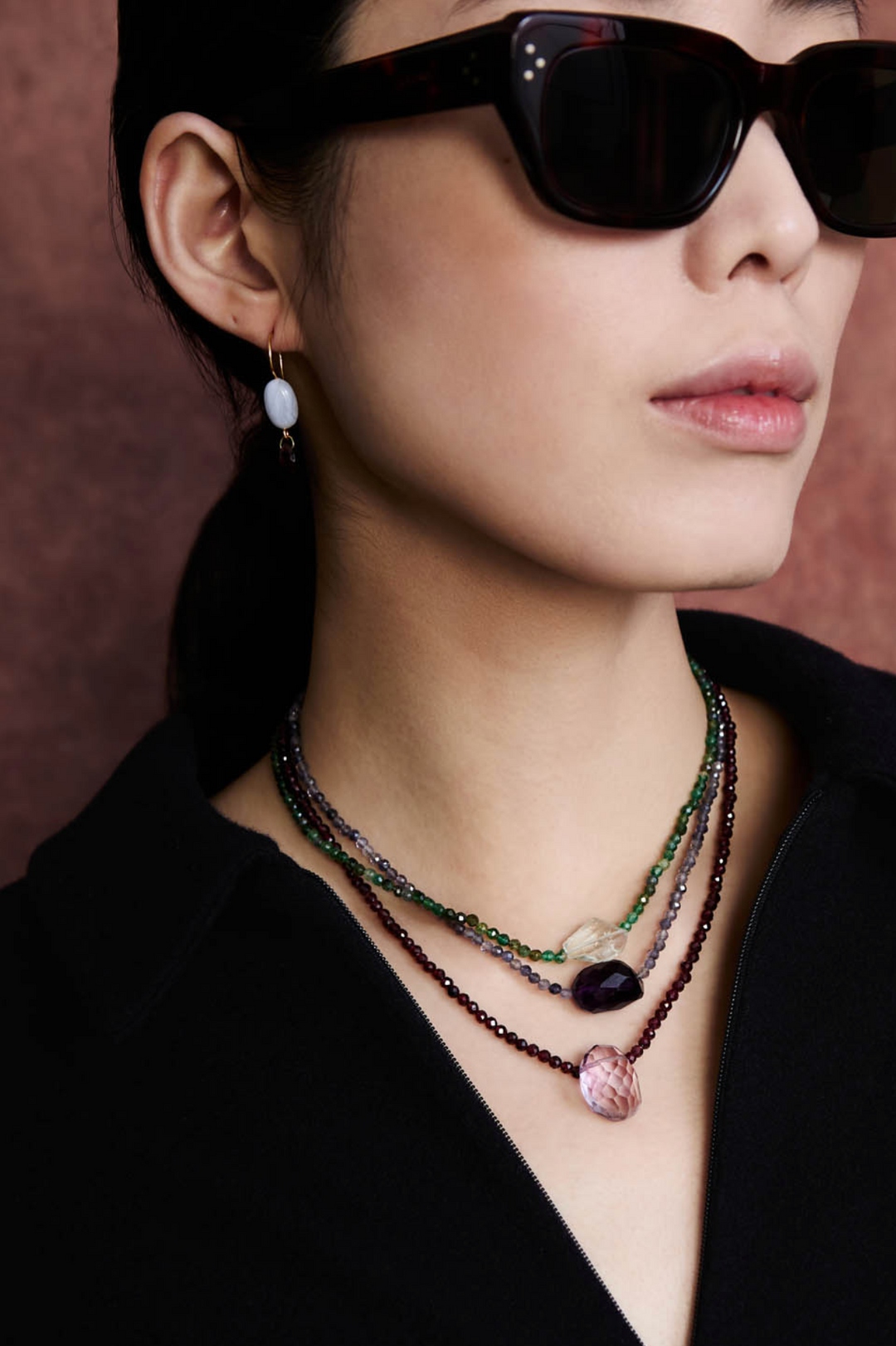 Jelly Bean Earrings - Blue Lace Agate