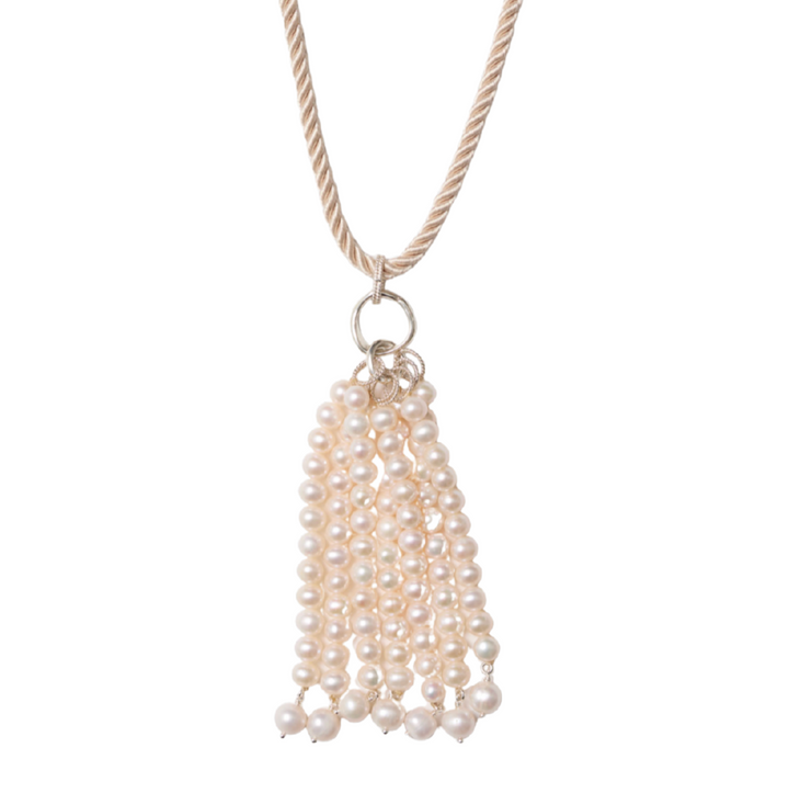 Pampille Necklace - White Pearl