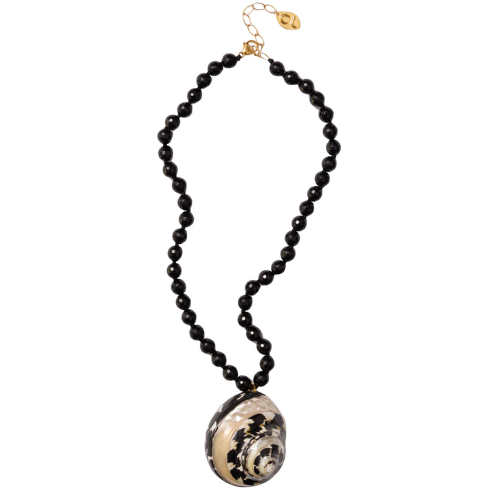 Turbo Shell Necklace - Onyx
