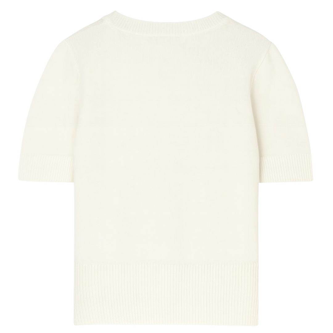 Sandra V Neck- Chalk