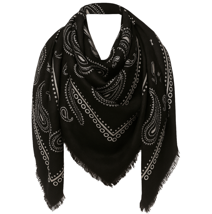Large Bandana Scarf - Black