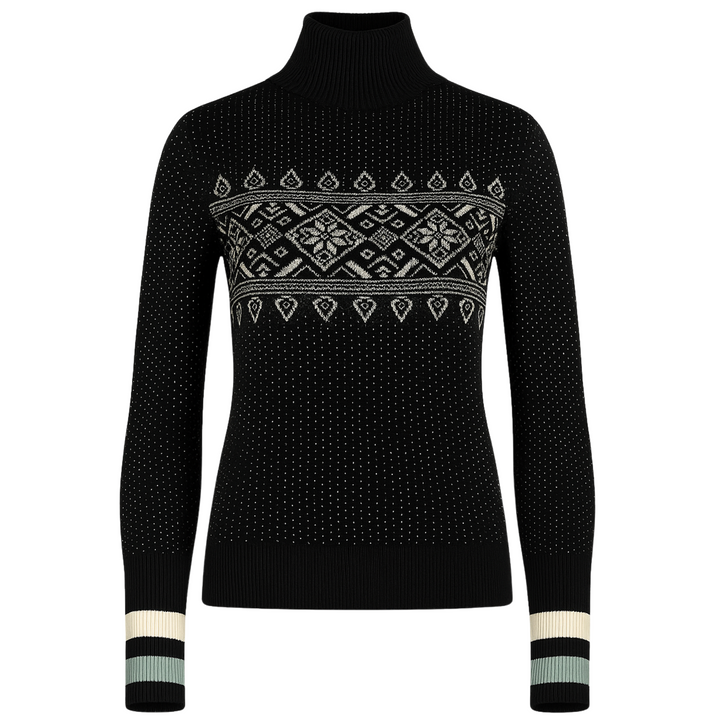 Holly Mock Neck Sweater -  Black