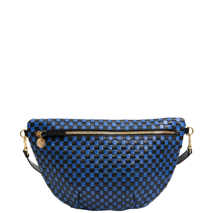 Grande Fanny - Black/Cobalt Woven Checker