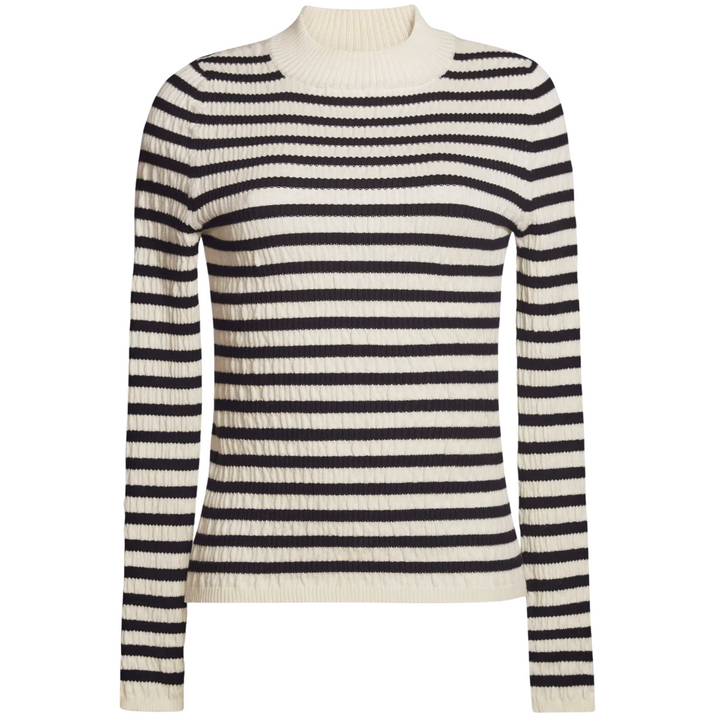 Clara Stripe Sweater - Ivory/Black