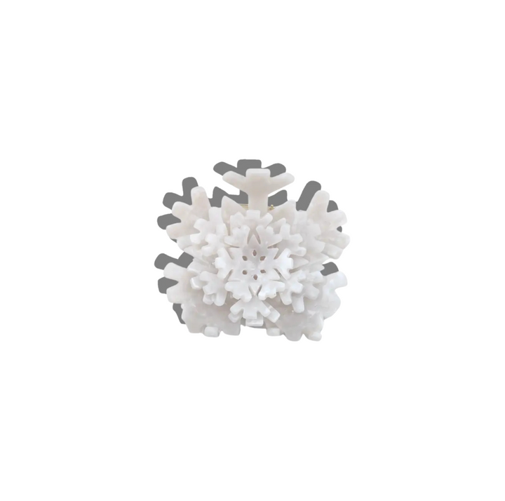 Hand-Painted Hair Claw Clip - Origami Snowflake