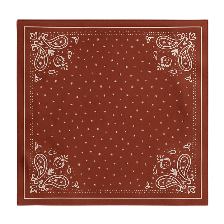 Silk Bandana Scarf - Rouge