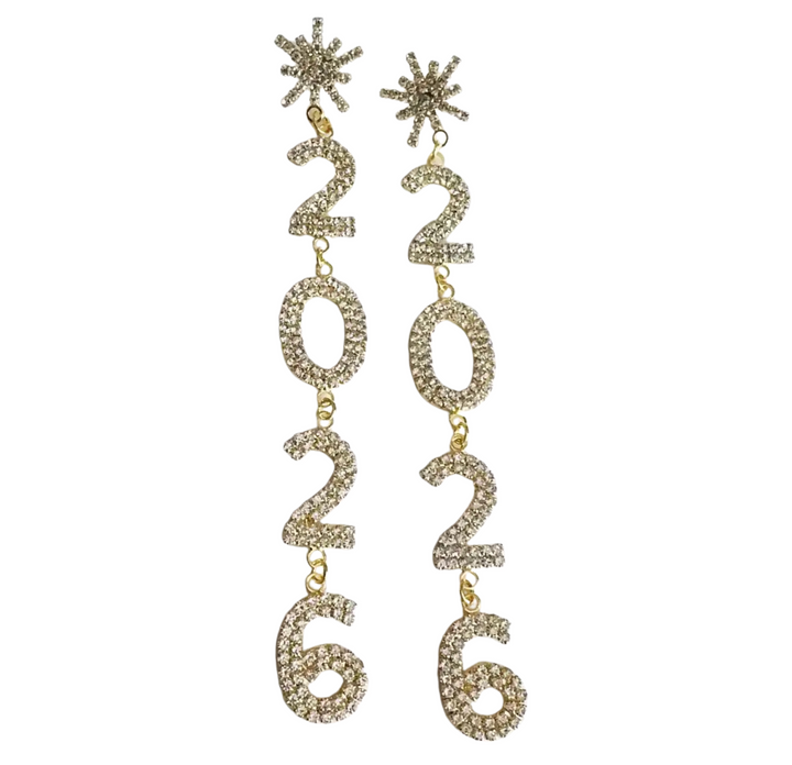 2026 Statement Earrings - Gold