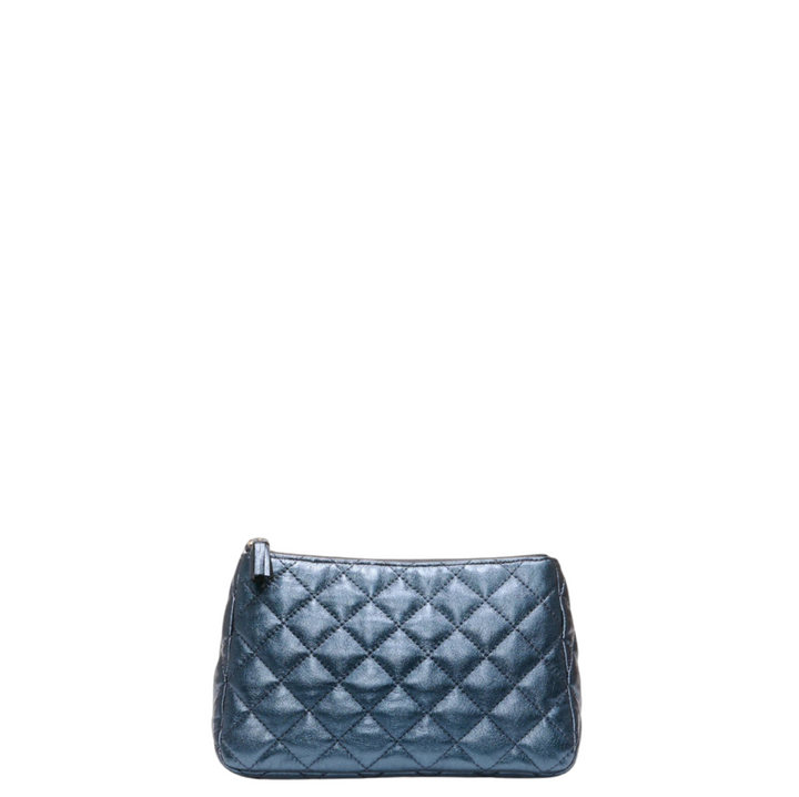 Medium Luna Cosmetic - Midnight Metallic Leather