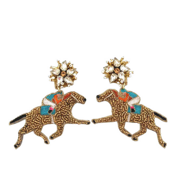 Horse and Jockey Earrings