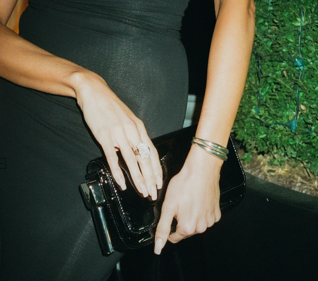 Burn Clutch - Patent Black Croc