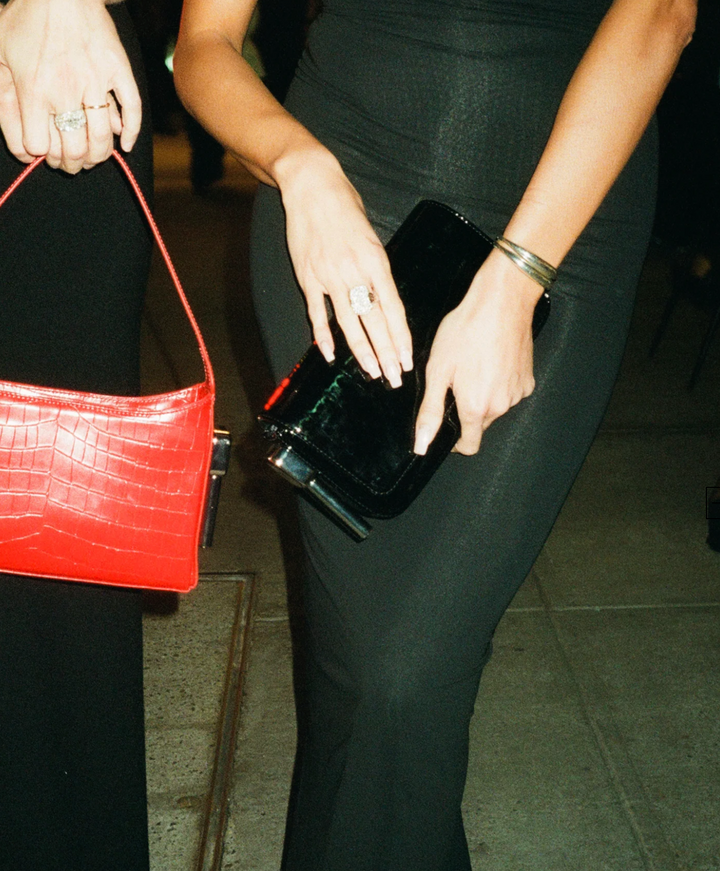 Burn Clutch - Patent Black Croc