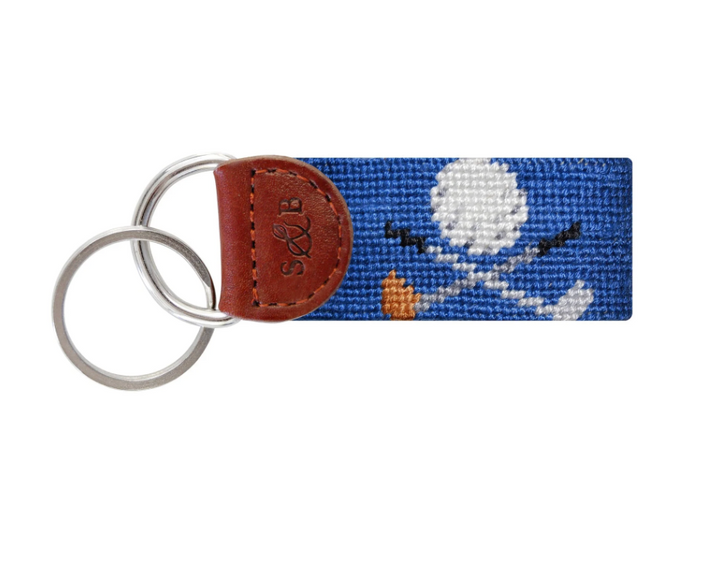 Golf Clubs Key Fob - Blueberry