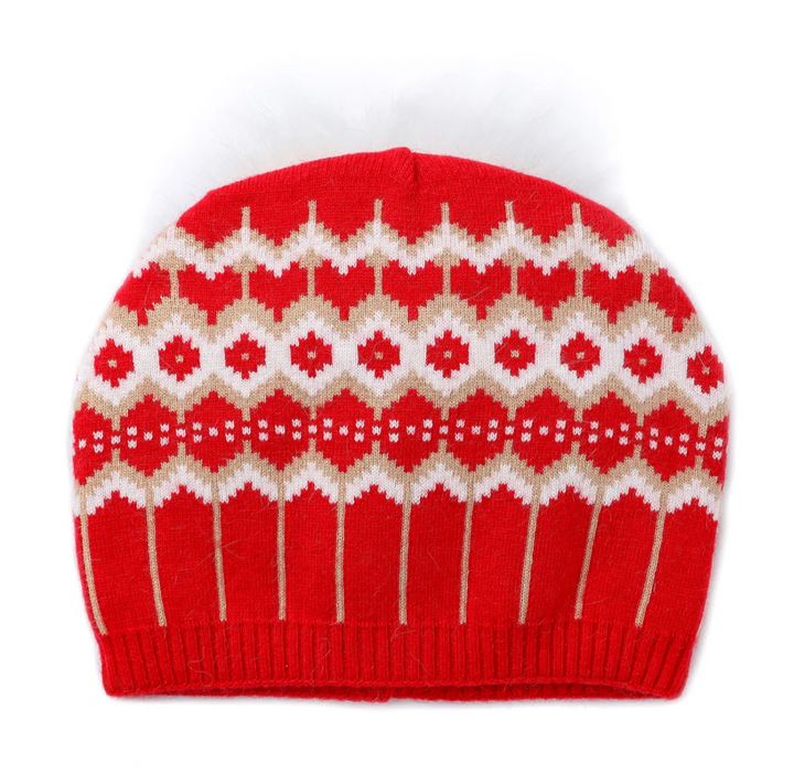 Faire Isle Beanie - Red