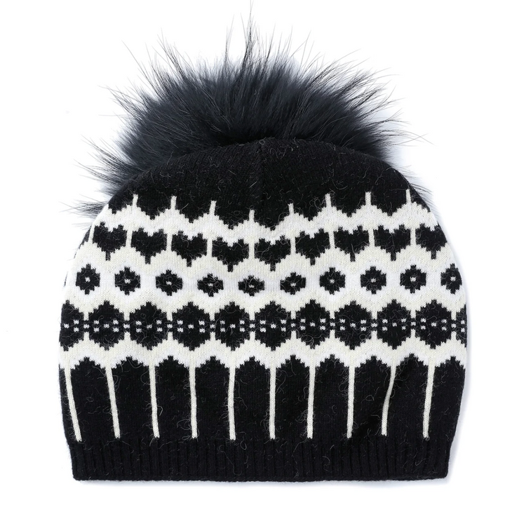 Faire Isle Beanie - Black