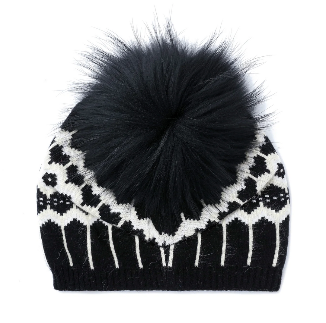 Faire Isle Beanie - Black