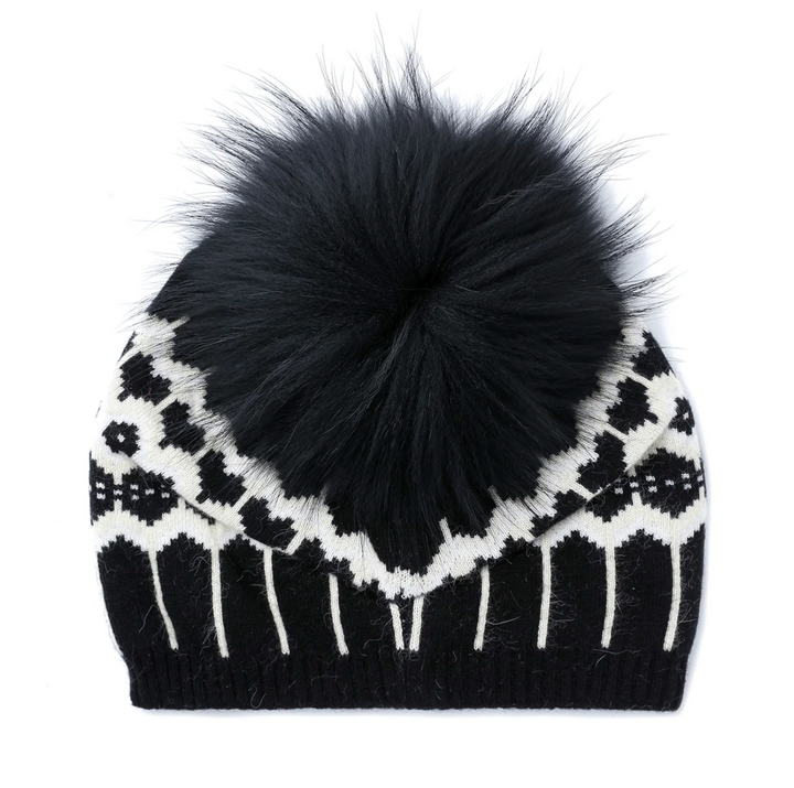 Faire Isle Beanie - Black