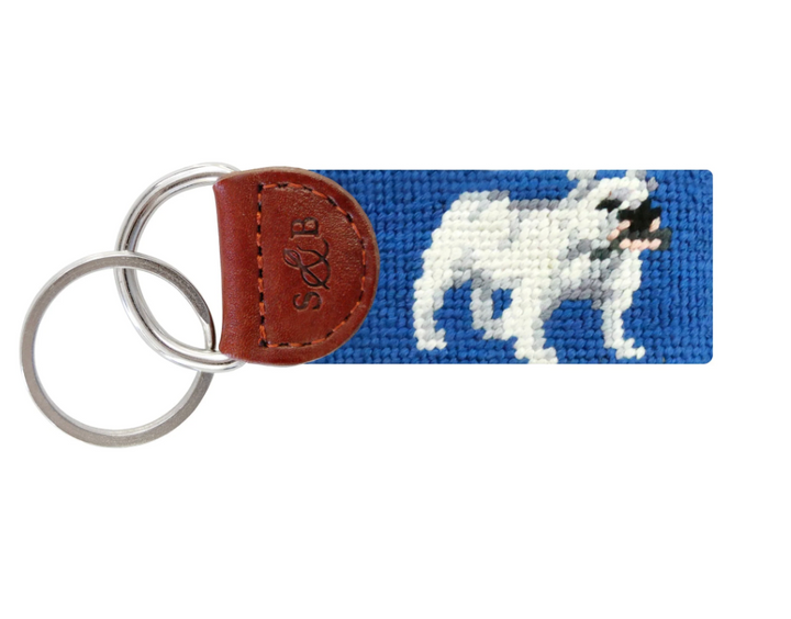 Bulldog Key Fob - Blueberry