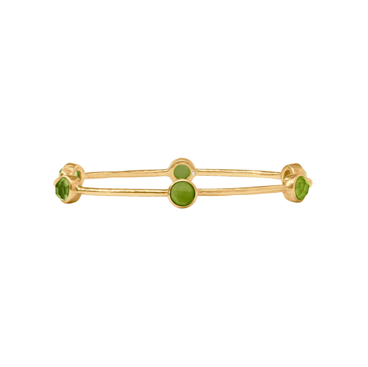 Milano Luxe Bangle - Iridescent Palmetto Green - S