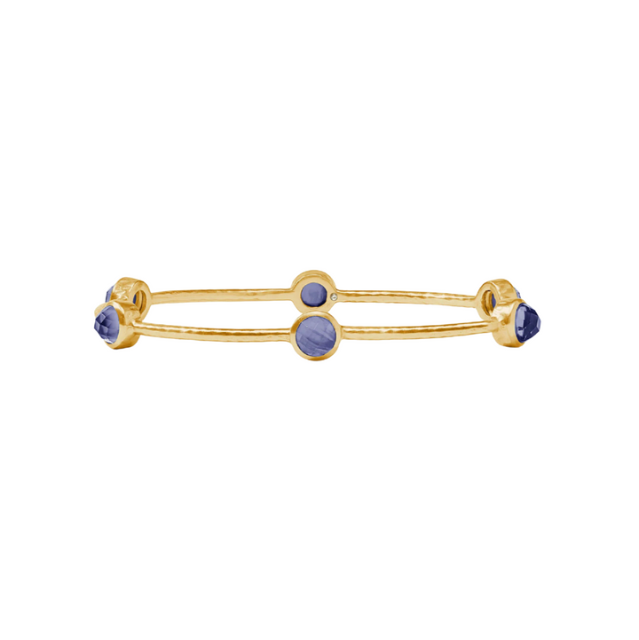 Milano Luxe Bangle - Iridescent Tanzanite Blue - S