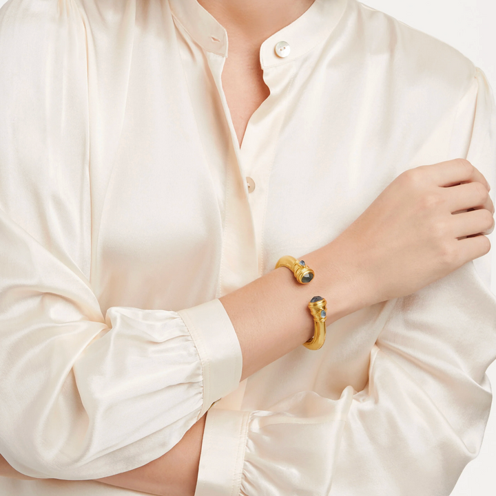 Cannes Demi Cuff - Iridescent Tanzanite Blue