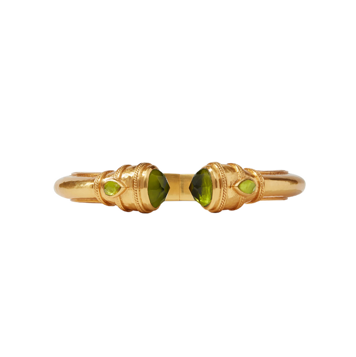 Cannes Demi Cuff - Iridescent Palmetto Green