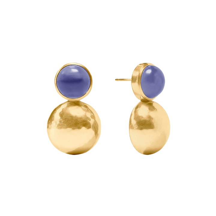 Solara Midi Earring - Iridescent Tanzanite Blue