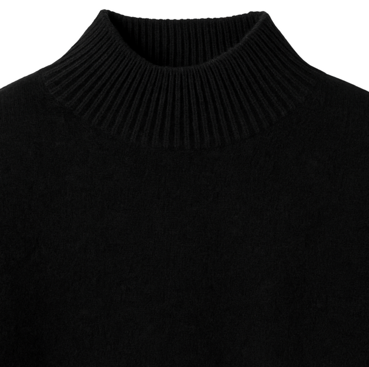 Jackie Cashmere Turtleneck- Black