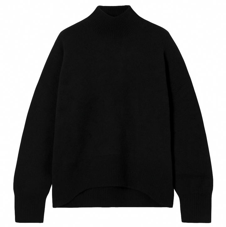Jackie Cashmere Turtleneck- Black