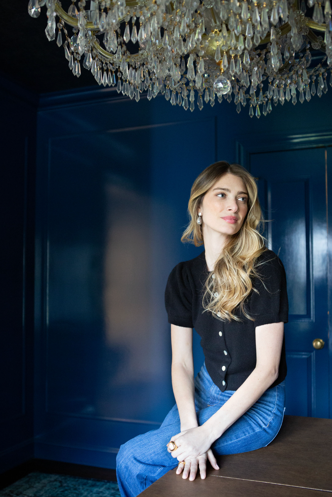 Mara Cashmere Cardigan- Black