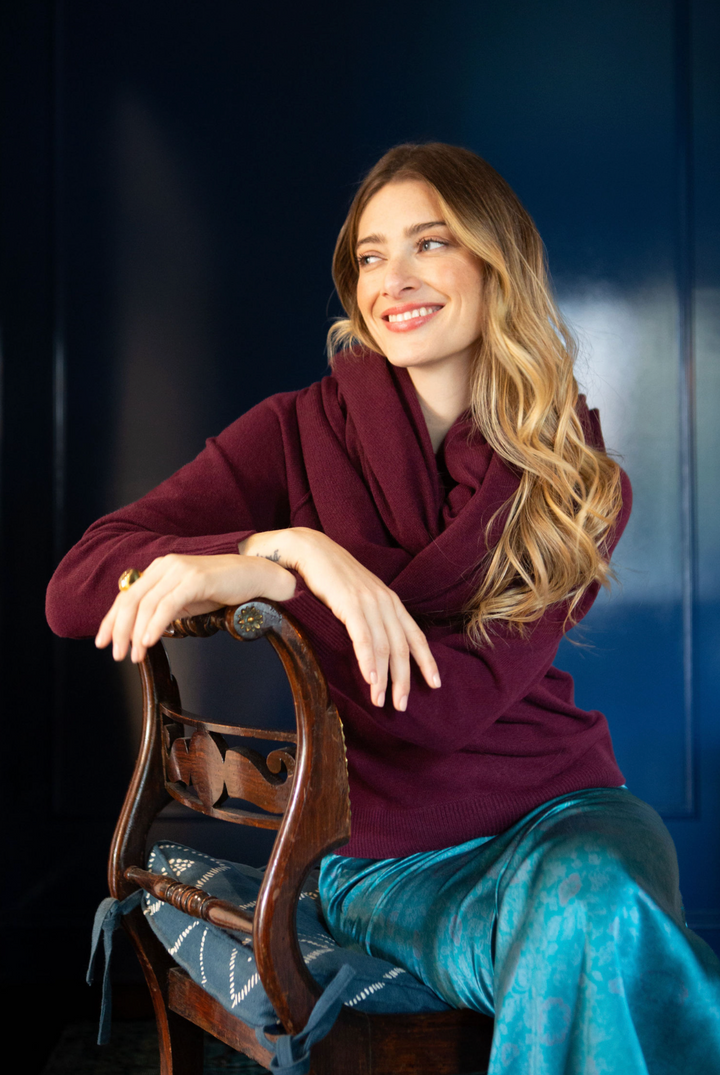 The Cashmere Travel Wrap- Hawthorn