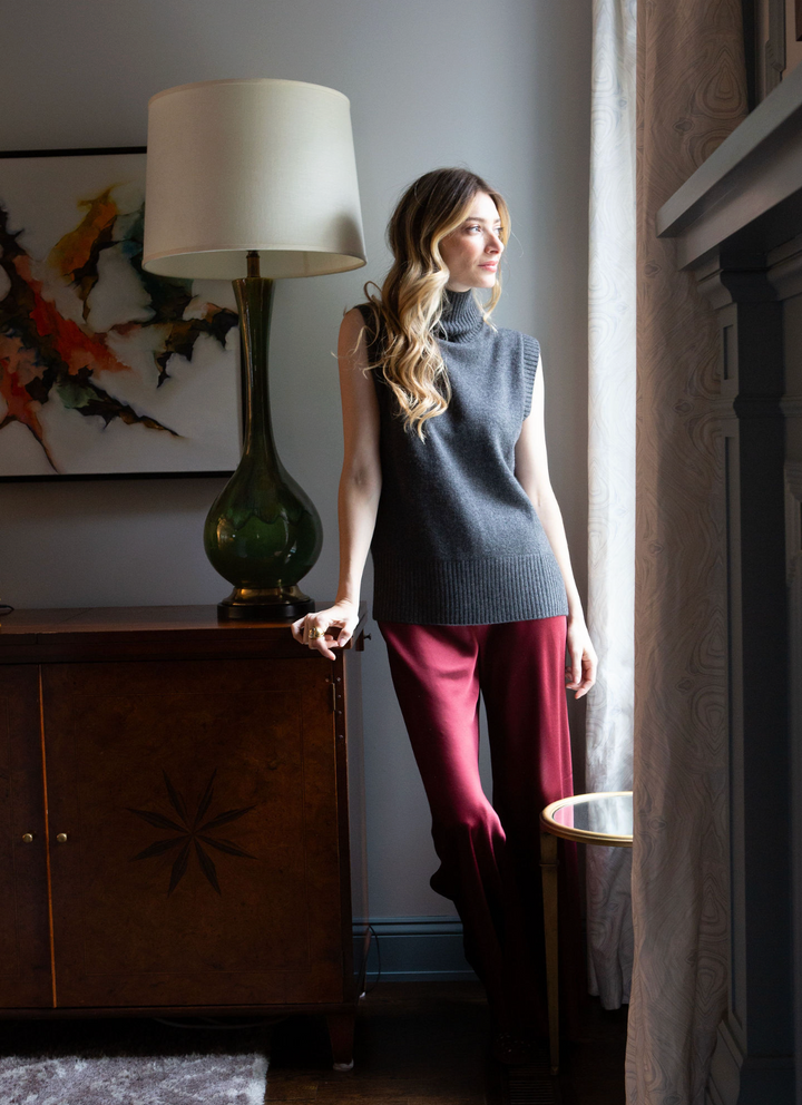 The Lilah Sweater Vest- Flannel