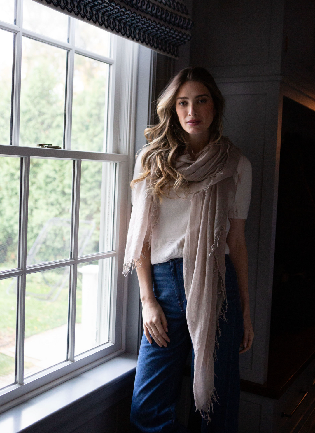 The Silk Cashmere Scarf- Jute