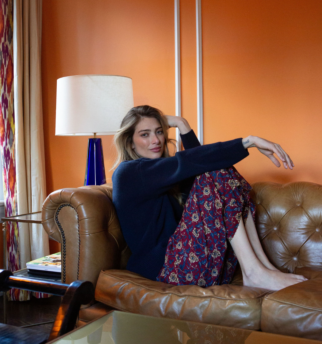 Jackie Cashmere Turtleneck- Navy