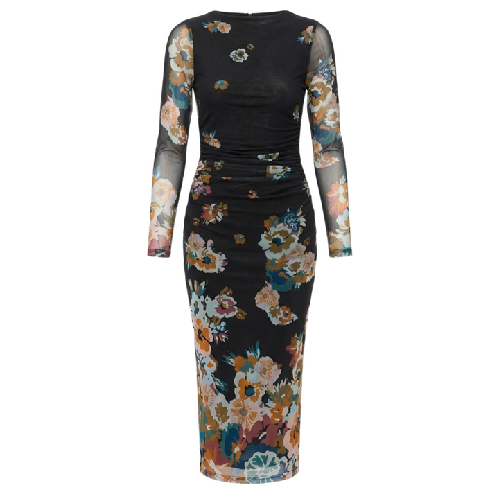 Lura Mesh Midi Dress - Vitet Floral
