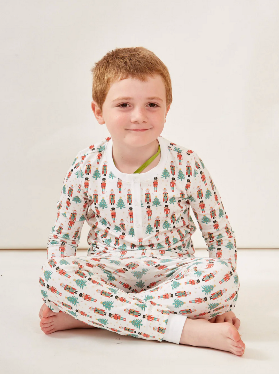 Cameron Kid's Pajamas Set -  Holly Nutcracker