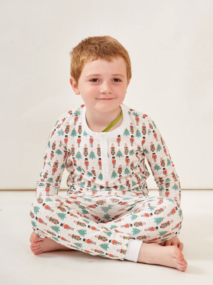 Cameron Kid's Pajamas Set -  Holly Nutcracker