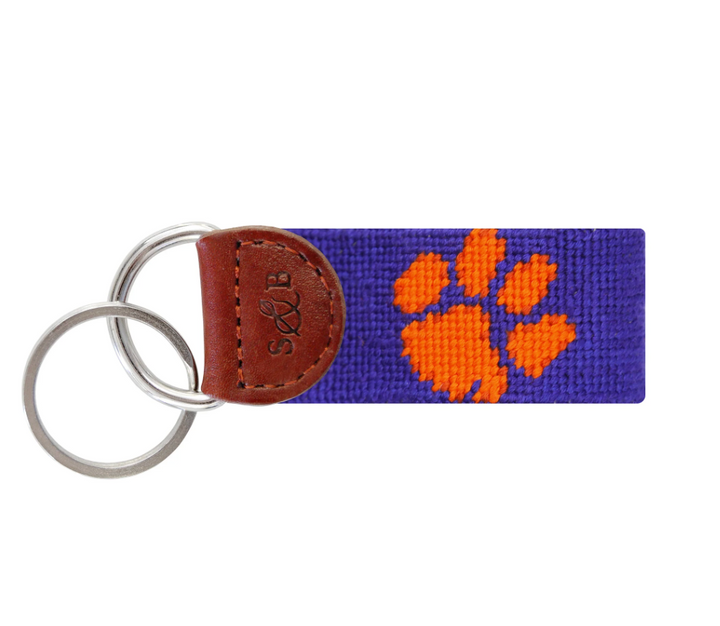 Clemson Key Fob - Purple
