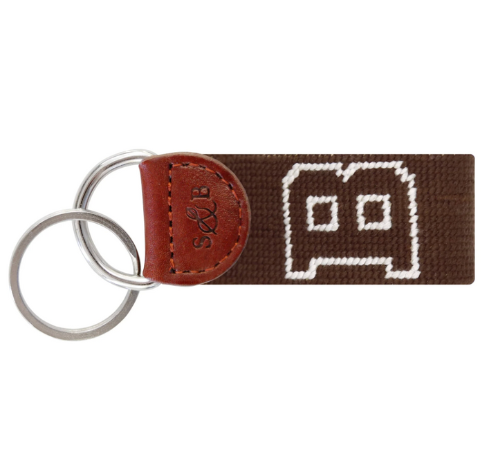 Brown B Key Fob - Dark Brown