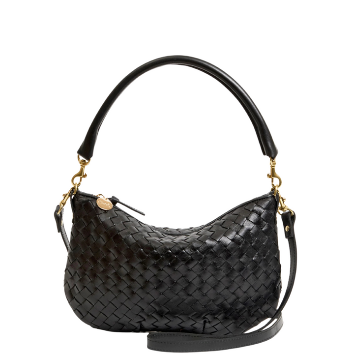 Petit Moyen Messenger - Black Diagonal Woven