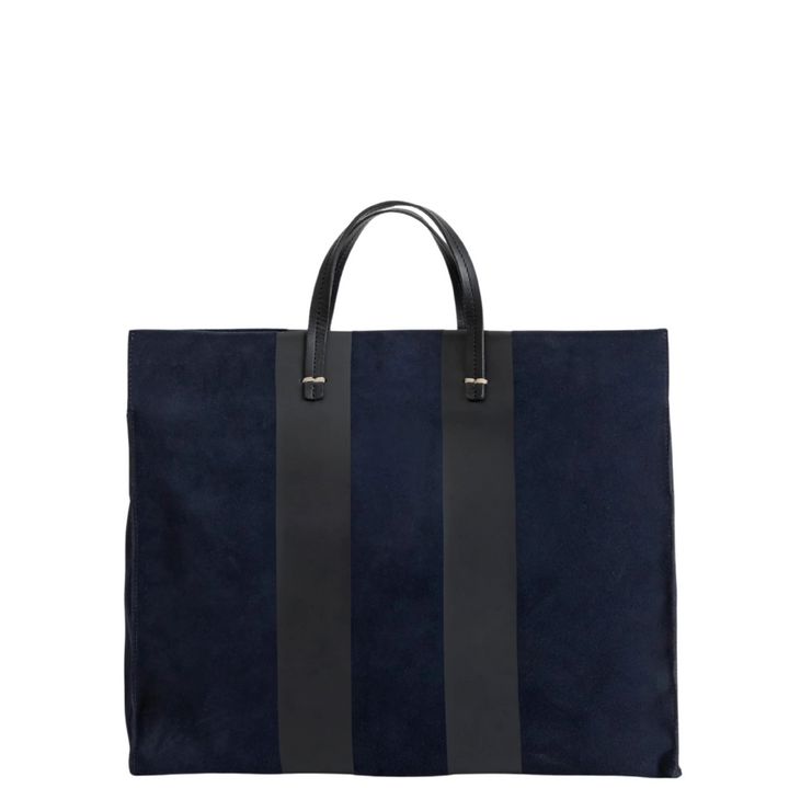 Simple Tote - Navy w/ Racing Stripes