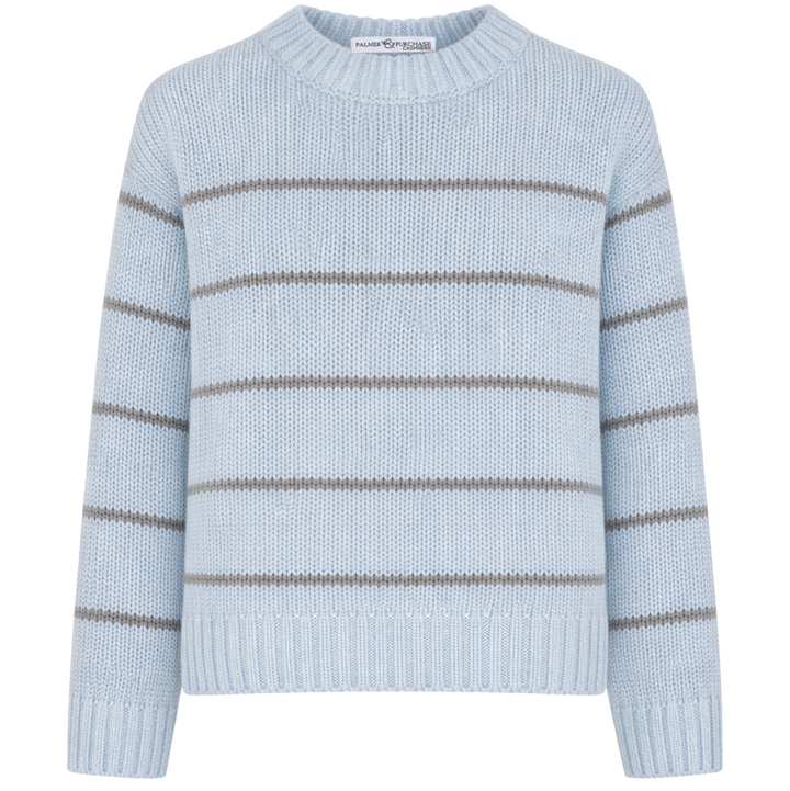 Paige Striped Pullover- Flannel