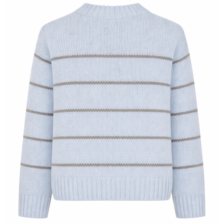 Paige Striped Pullover- Flannel