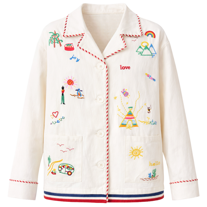 Joshua Embroidered Lightweight Jacket