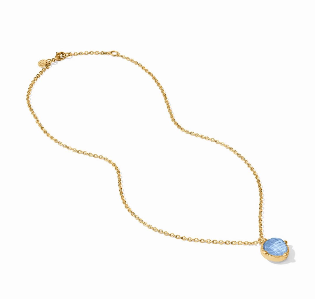 Honeybee Solitaire Necklace - Iridescent Melon