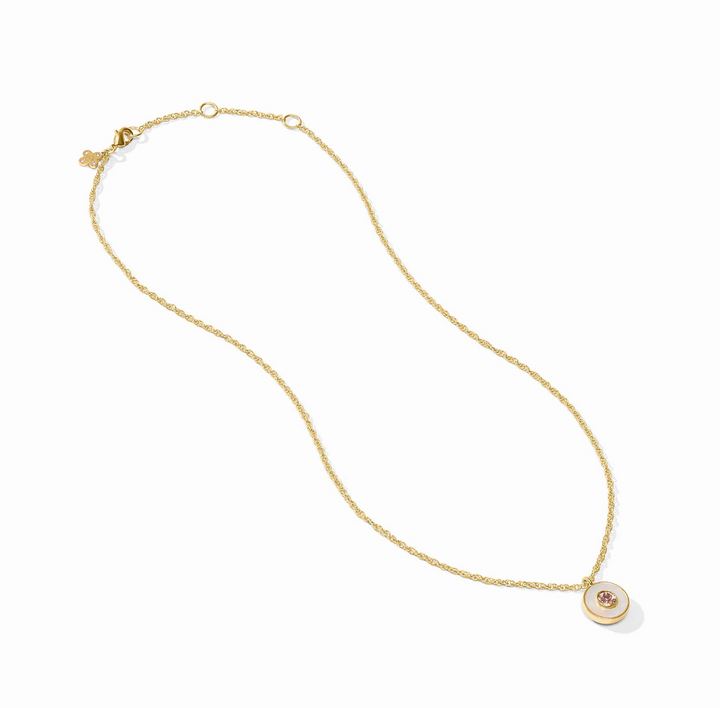 Colette Circle Delicate Necklace - Champagne