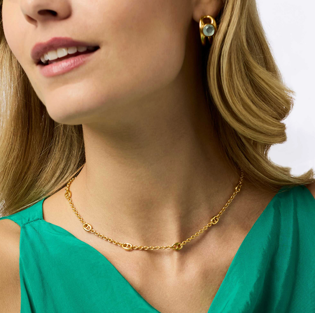 Laguna Delicate Station Necklace - Gold