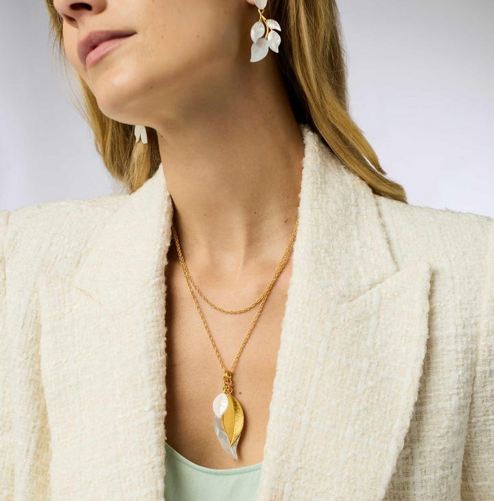 Willow Charm Pendant - Mother of Pearl