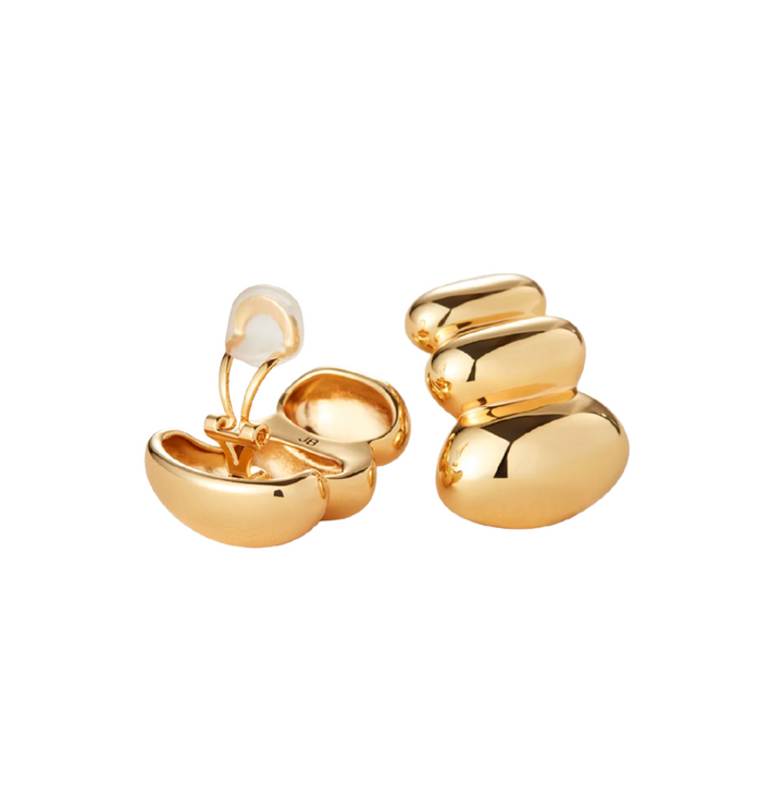 Non-Stop Clip On Earrings - Gold