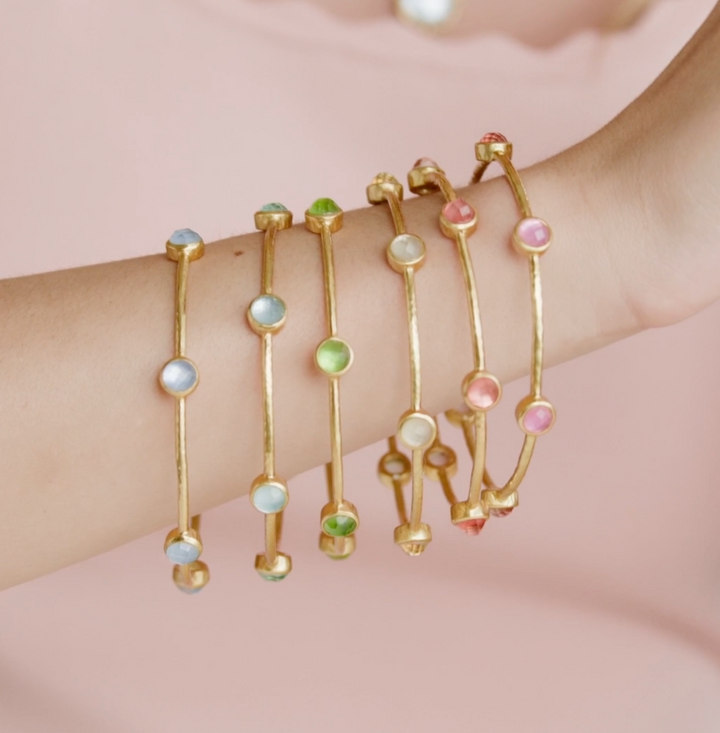 Milano Luxe Bangle - Iridescent Clear Crystal